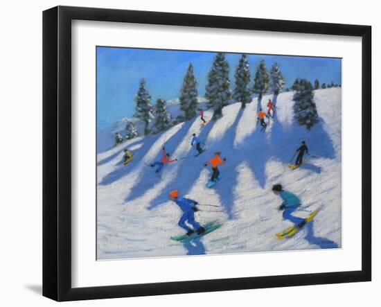 Skiers, Lofer, 2010-Andrew Macara-Framed Giclee Print