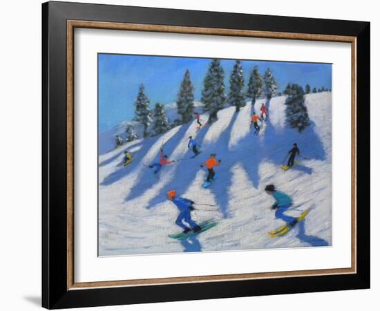 Skiers, Lofer, 2010-Andrew Macara-Framed Giclee Print