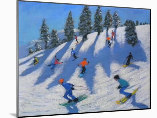 Skiers, Lofer, 2010-Andrew Macara-Mounted Giclee Print