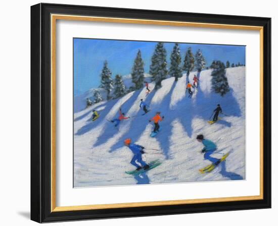 Skiers, Lofer, 2010-Andrew Macara-Framed Giclee Print