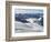 Skiers, Mountain Scenery in Cervinia Ski Resort, Cervinia, Valle D'Aosta, Italian Alps, Italy-Christian Kober-Framed Photographic Print