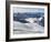 Skiers, Mountain Scenery in Cervinia Ski Resort, Cervinia, Valle D'Aosta, Italian Alps, Italy-Christian Kober-Framed Photographic Print