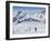 Skiers, Mountain Scenery in Cervinia Ski Resort, Cervinia, Valle D'Aosta, Italian Alps, Italy-Christian Kober-Framed Photographic Print