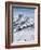 Skiers, Mountain Scenery in Cervinia Ski Resort, Cervinia, Valle D'Aosta, Italian Alps, Italy-Christian Kober-Framed Photographic Print