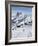 Skiers, Mountain Scenery in Cervinia Ski Resort, Cervinia, Valle D'Aosta, Italian Alps, Italy-Christian Kober-Framed Photographic Print