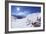 Skiers Relaxing at Cafe in Winter Sunshine, Verdons Sud, La Plagne, French Alps, France, Europe-Peter Barritt-Framed Photographic Print