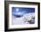 Skiers Relaxing at Cafe in Winter Sunshine, Verdons Sud, La Plagne, French Alps, France, Europe-Peter Barritt-Framed Photographic Print