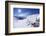 Skiers Relaxing at Cafe in Winter Sunshine, Verdons Sud, La Plagne, French Alps, France, Europe-Peter Barritt-Framed Photographic Print