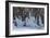 Skiers Underneath the Frozen Waterfall, Ski Piste-Mark Doherty-Framed Photographic Print