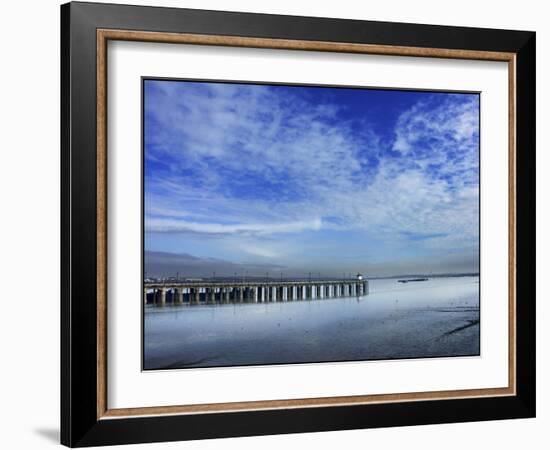 Skies over the Pier-Adrian Campfield-Framed Giclee Print