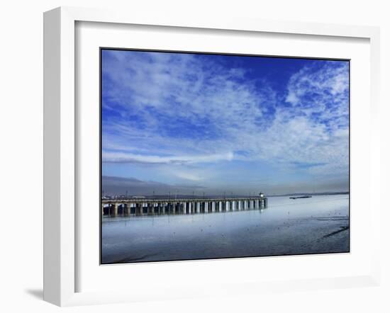 Skies over the Pier-Adrian Campfield-Framed Giclee Print