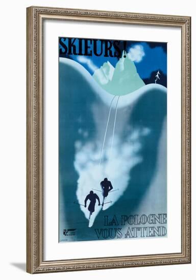 Skieurs-null-Framed Giclee Print