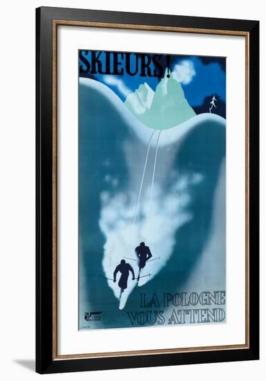 Skieurs-null-Framed Giclee Print