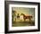 Skiff, a Bay Racehorse Held by a Groom on Newmarket Heath, with John Howe-Benjamin Marshall-Framed Giclee Print