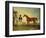 Skiff, a Bay Racehorse Held by a Groom on Newmarket Heath, with John Howe-Benjamin Marshall-Framed Giclee Print