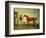 Skiff, a Bay Racehorse Held by a Groom on Newmarket Heath, with John Howe-Benjamin Marshall-Framed Giclee Print