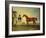 Skiff, a Bay Racehorse Held by a Groom on Newmarket Heath, with John Howe-Benjamin Marshall-Framed Giclee Print