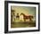 Skiff, a Bay Racehorse Held by a Groom on Newmarket Heath, with John Howe-Benjamin Marshall-Framed Giclee Print
