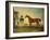 Skiff, a Bay Racehorse Held by a Groom on Newmarket Heath, with John Howe-Benjamin Marshall-Framed Giclee Print