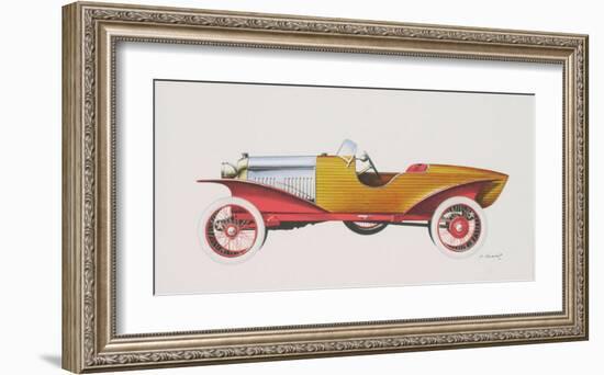 Skiff Acajou, c.1923-Dumont-Framed Art Print