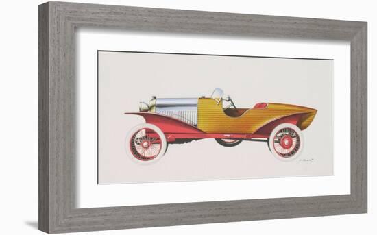 Skiff Acajou, c.1923-Dumont-Framed Art Print