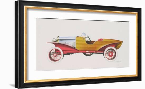 Skiff Acajou, c.1923-Dumont-Framed Art Print