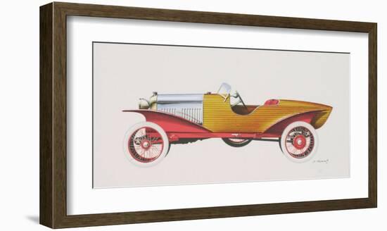 Skiff Acajou, c.1923-Dumont-Framed Art Print