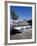 Skiff and boathouse at Oliver Lodge on Lake Winnipesauke, Meredith, New Hampshire, USA-Jerry & Marcy Monkman-Framed Photographic Print