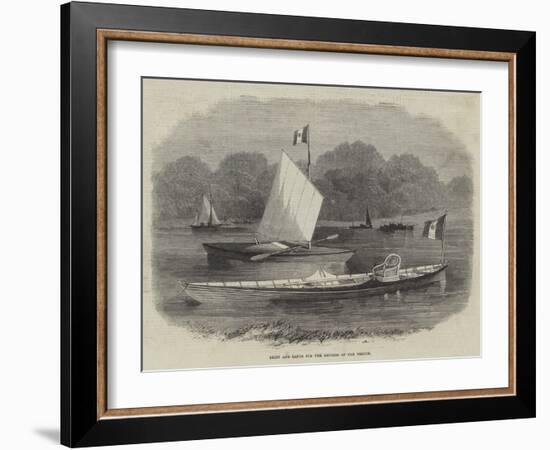 Skiff and Canoe for the Empress of the French-Edwin Weedon-Framed Giclee Print