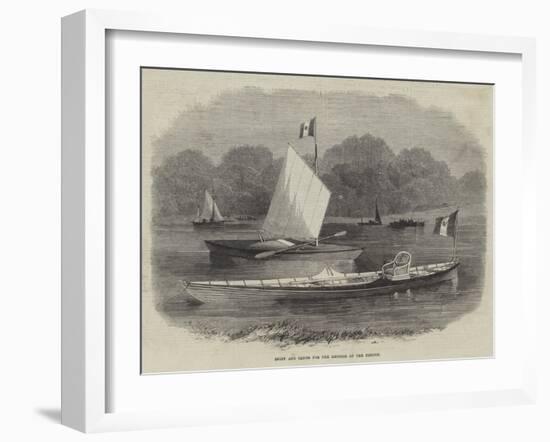 Skiff and Canoe for the Empress of the French-Edwin Weedon-Framed Giclee Print