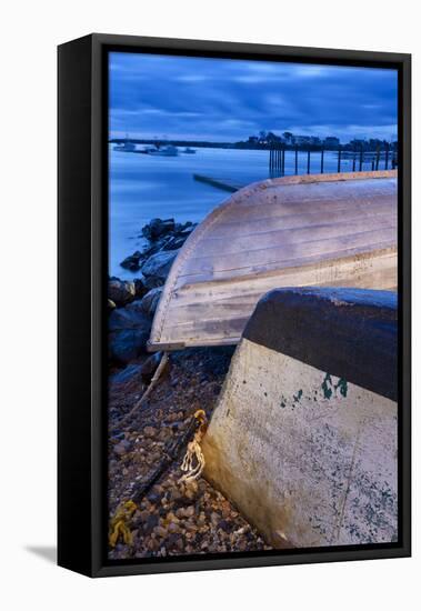 Skiffs in Rye Harbor, New Hampshire-Jerry & Marcy Monkman-Framed Premier Image Canvas