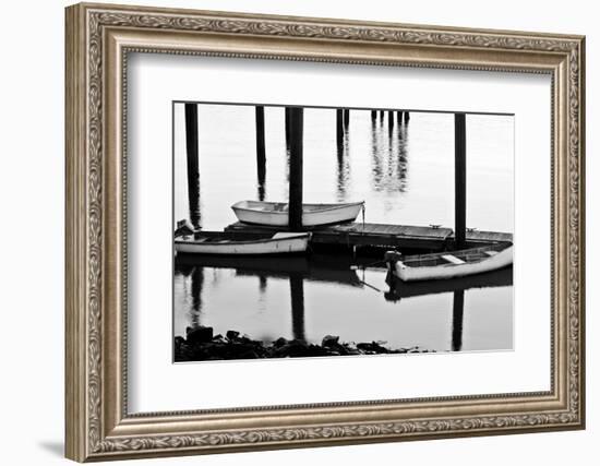 Skiffs in Rye Harbor, New Hampshire-Jerry & Marcy Monkman-Framed Photographic Print