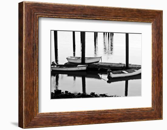 Skiffs in Rye Harbor, New Hampshire-Jerry & Marcy Monkman-Framed Photographic Print