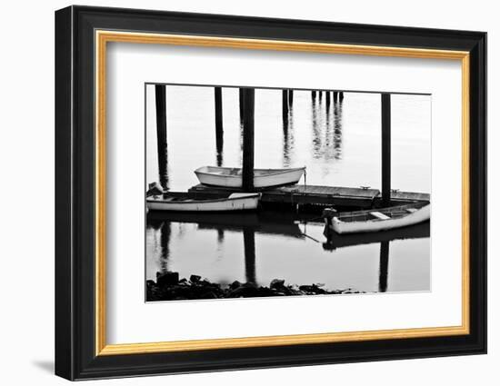 Skiffs in Rye Harbor, New Hampshire-Jerry & Marcy Monkman-Framed Photographic Print