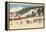 Skiing at Big Bromley, Manchester, Vermont-null-Framed Stretched Canvas