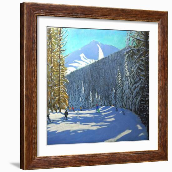 Skiing, Beauregard La Clusaz, 2012-Andrew Macara-Framed Giclee Print