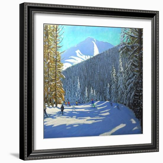 Skiing, Beauregard La Clusaz, 2012-Andrew Macara-Framed Giclee Print