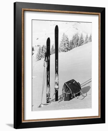 Skiing Equipment-null-Framed Photographic Print