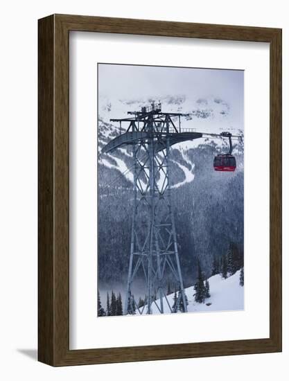 Skiing Gondola, Whistler to Blackcomb, British Columbia, Canada-Walter Bibikow-Framed Photographic Print