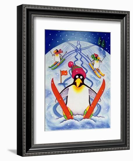 Skiing Holiday, 2000-Cathy Baxter-Framed Giclee Print