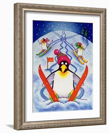 Skiing Holiday, 2000-Cathy Baxter-Framed Giclee Print