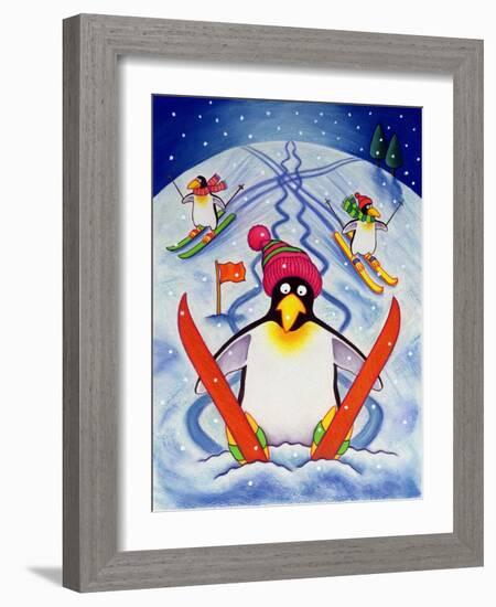 Skiing Holiday, 2000-Cathy Baxter-Framed Giclee Print