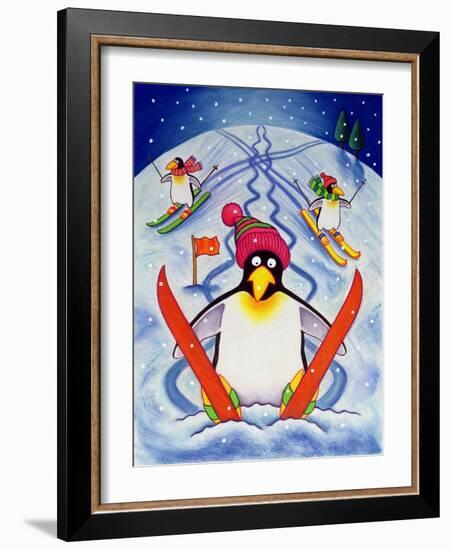 Skiing Holiday, 2000-Cathy Baxter-Framed Giclee Print