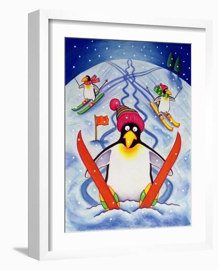 Skiing Holiday, 2000-Cathy Baxter-Framed Giclee Print