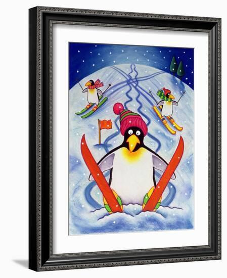 Skiing Holiday, 2000-Cathy Baxter-Framed Giclee Print