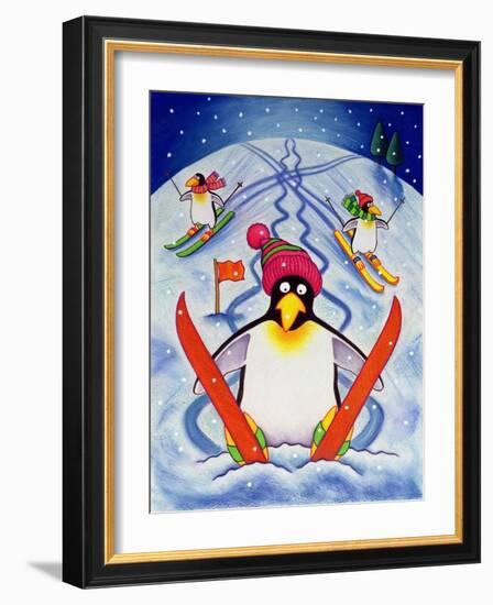 Skiing Holiday, 2000-Cathy Baxter-Framed Giclee Print