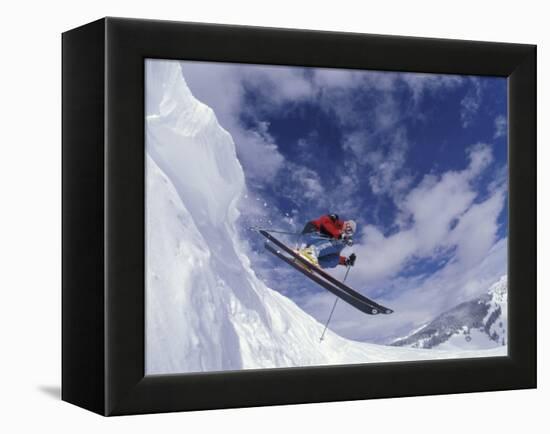 Skiing in Vail, Colorado, USA-Lee Kopfler-Framed Premier Image Canvas