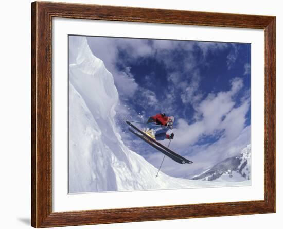 Skiing in Vail, Colorado, USA-Lee Kopfler-Framed Photographic Print