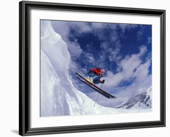 Skiing in Vail, Colorado, USA-Lee Kopfler-Framed Photographic Print