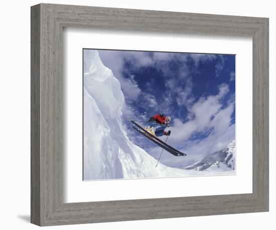 Skiing in Vail, Colorado, USA-Lee Kopfler-Framed Photographic Print